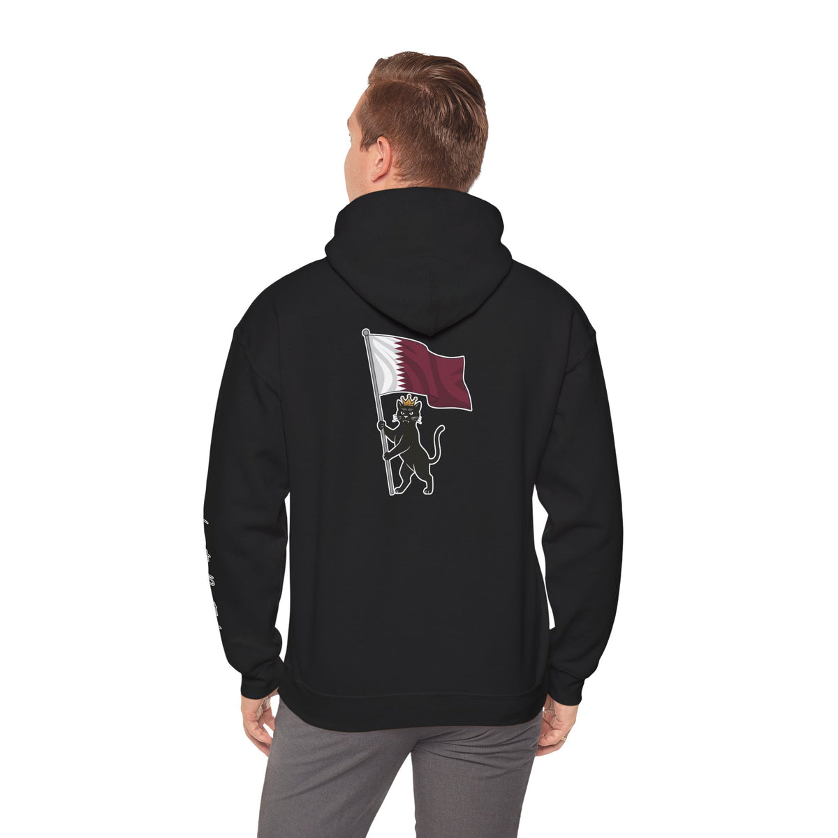 Qatar flag hoodie ,