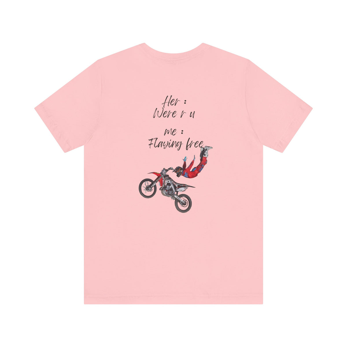 her where r u  ? me flaying free Graphic Tee, Casual Summer Shirt, Marine Life T-Shirt, Gift for Sea Lovers,  high quality