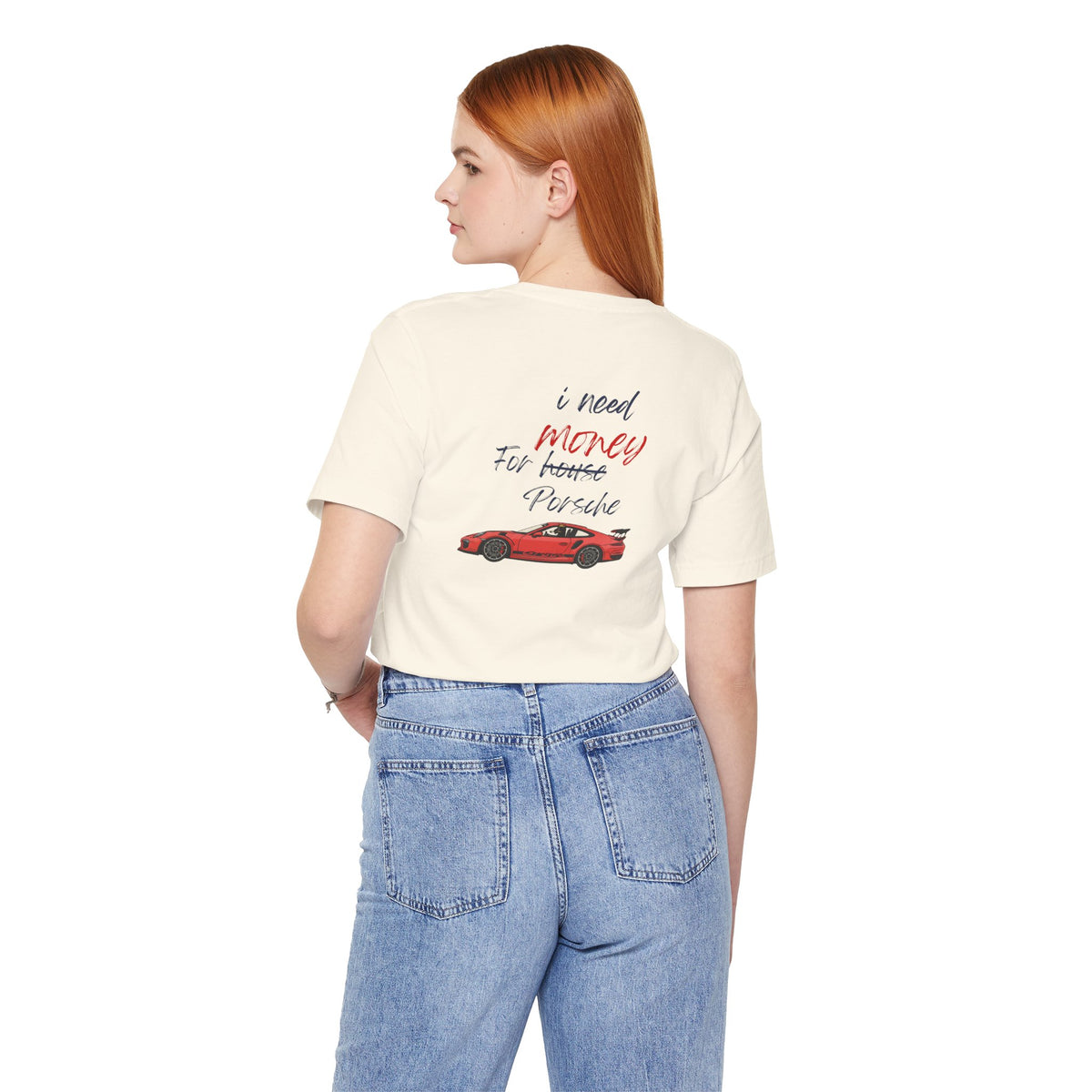 need money for porsche  2 Graphic Tee, Casual Summer Shirt, Marine Life T-Shirt, Gift for Sea Lovers,  high quality