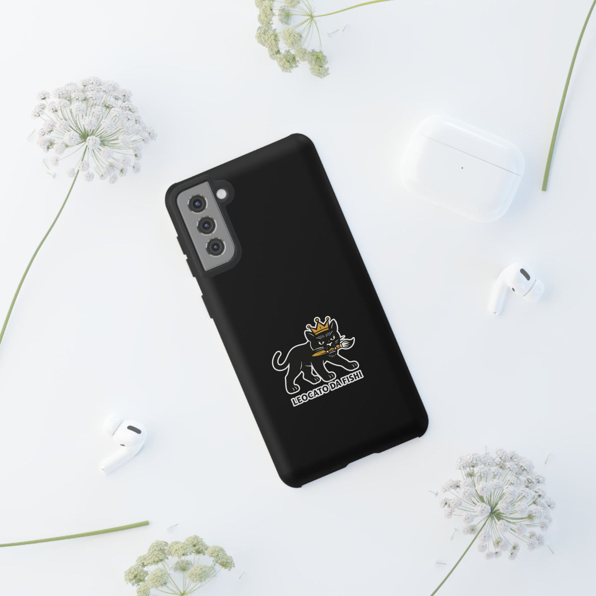 Tough Cases Phone Case, Unique Cat Design, Perfect for Animal Lovers, Gift for Birthdays, Fun Accessory for Everyday Use