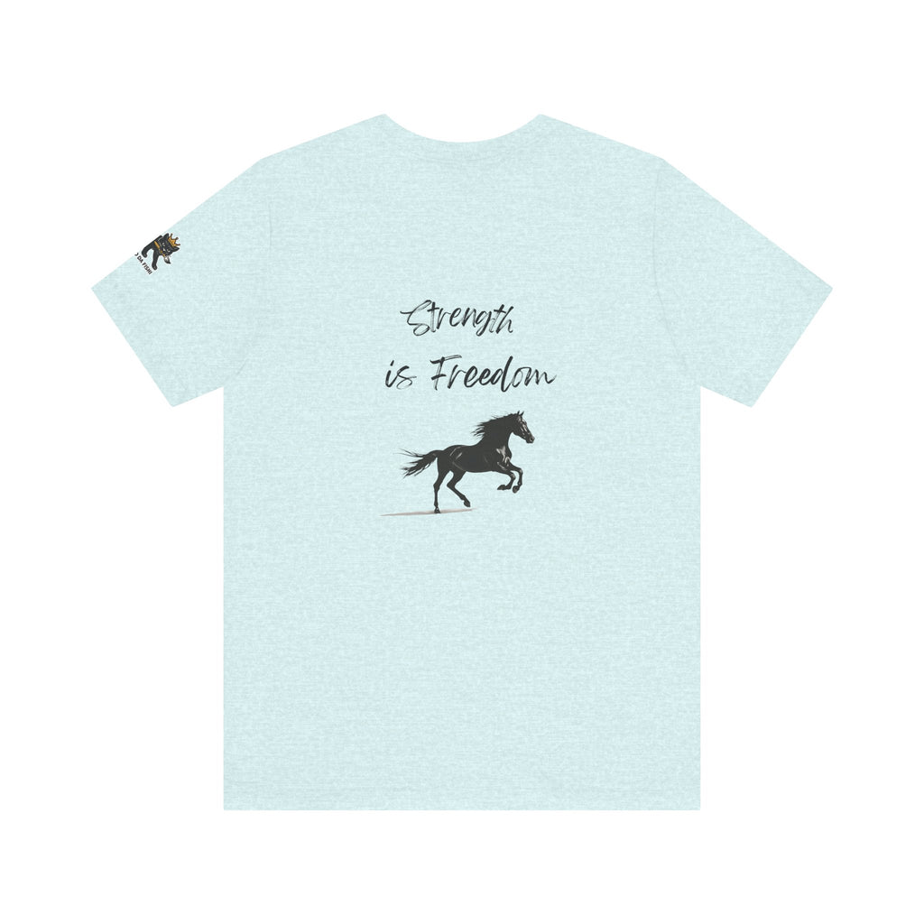 strength is freedom Graphic Tee, Casual Summer Shirt, Marine Life T-Shirt, Gift for Sea Lovers,  high quality