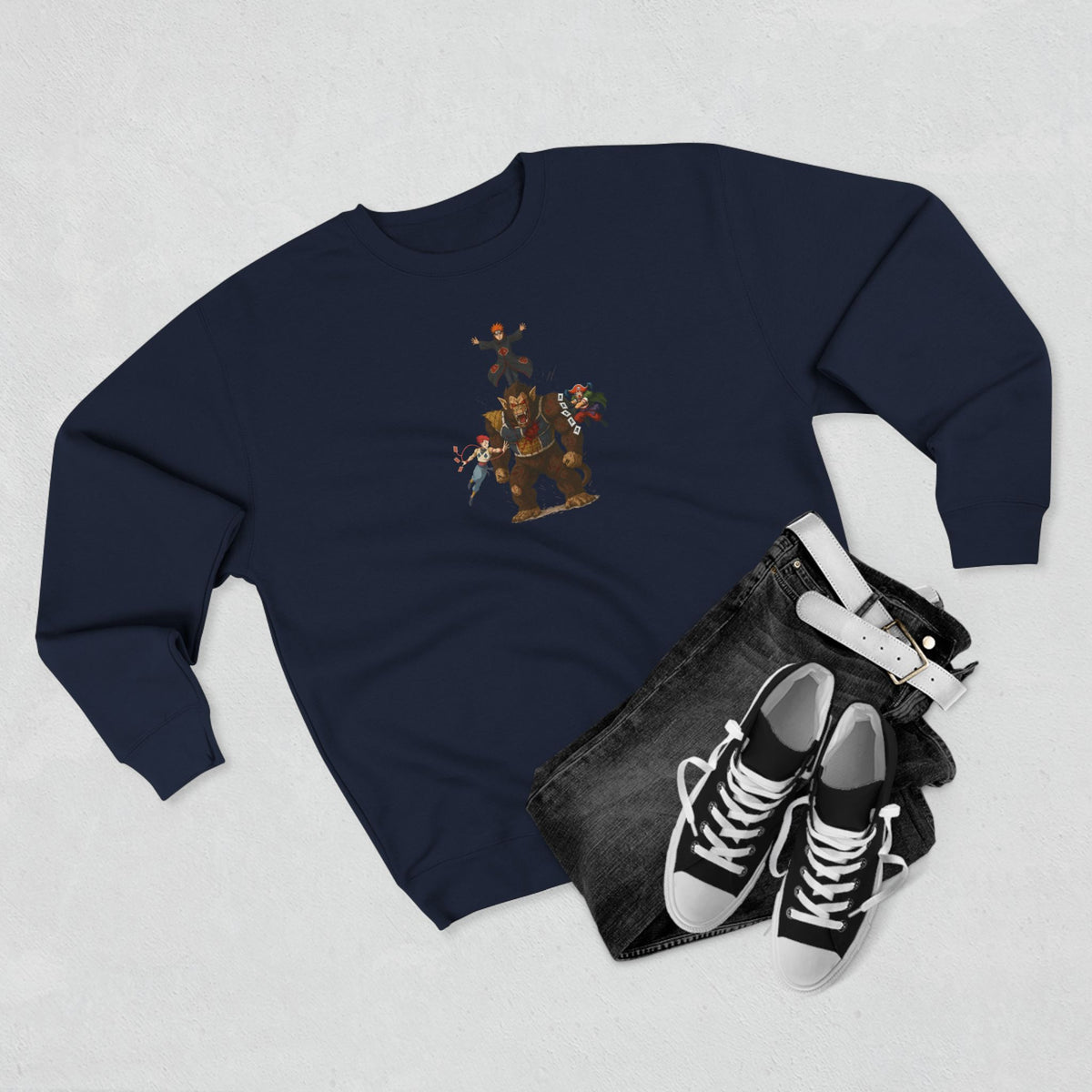big fight Unisex Cartoon Sweatshirt with Fun Character Design, Graphic Sweatshirt for Fans, Cozy Gift for Birthdays, Casual Wear, Unique Apparel