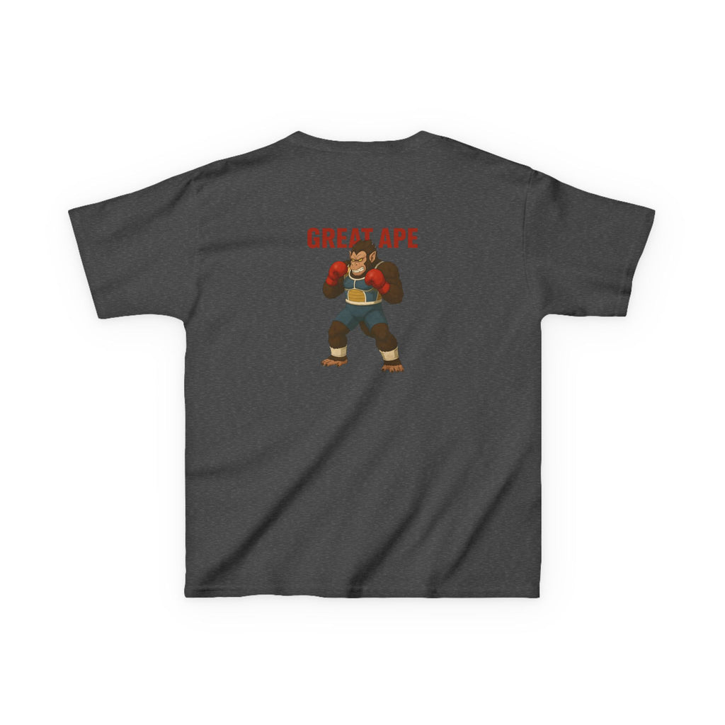 Kids Graphic Tee with Great Ape Design, Fun T-Shirt for Boys Girls, Cartoon Shirt, Birthday Gift, Playtime Apparel