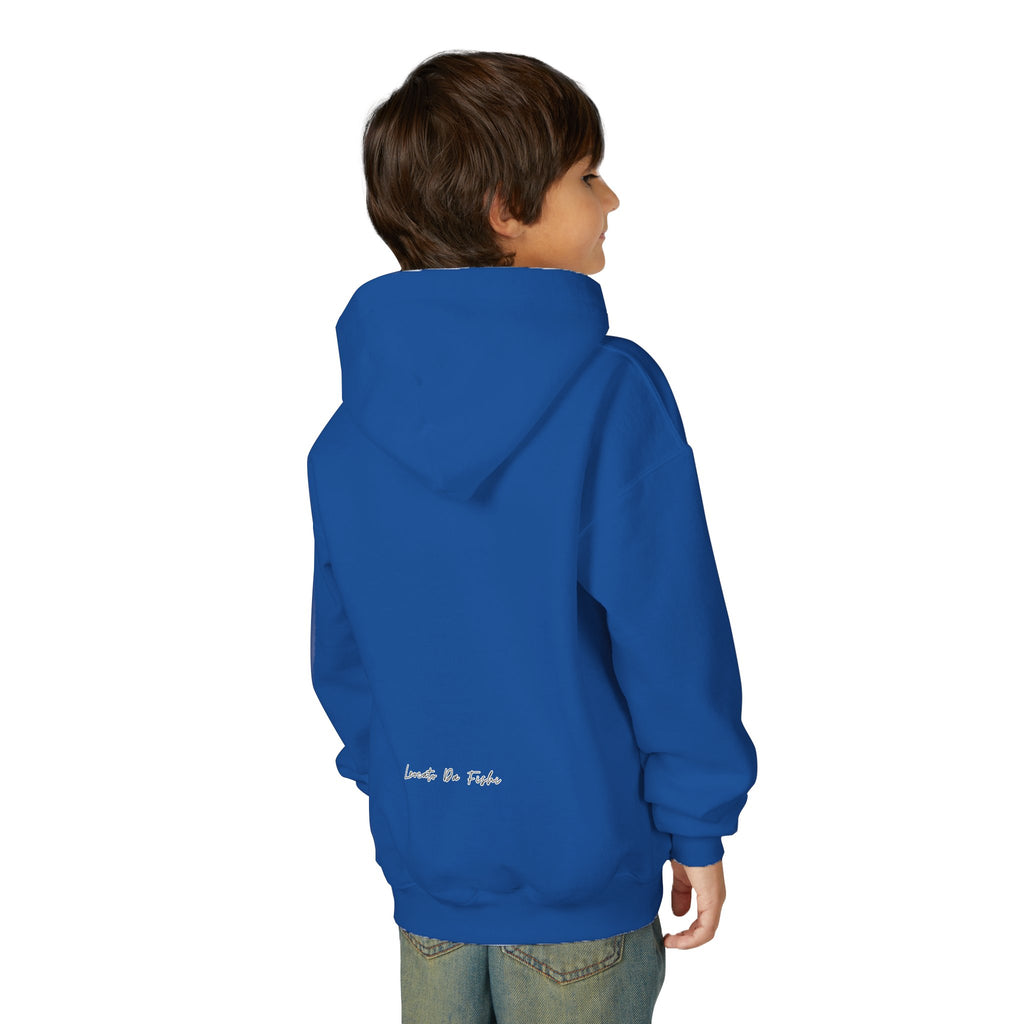 Youth Heavy Blend Hooded Sweatshirt with 'Leccato da Fish' Design - Cozy Gift for Teens, Memory Keepsake, Casual Wear, Birthday .