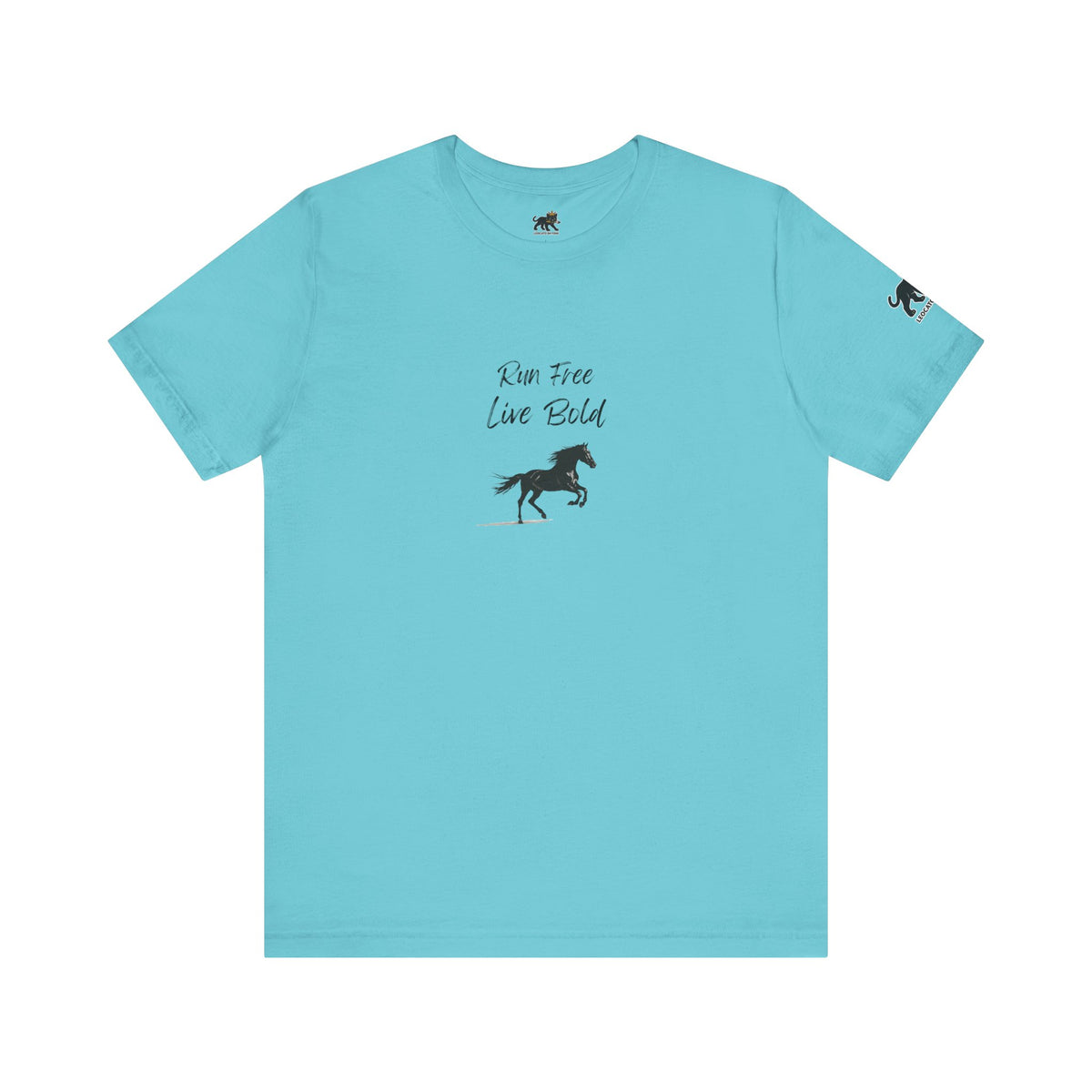 run free live bold Graphic Tee, Casual Summer Shirt, Marine Life T-Shirt, Gift for Sea Lovers,  high quality
