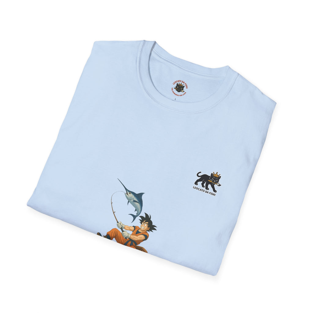 Fishing goku Unisex T-Shirt, Casual Wear, Gift for Fishermen, Outdoor Adventure Shirt, Summer Apparel, Fishing Enthusiast Tee