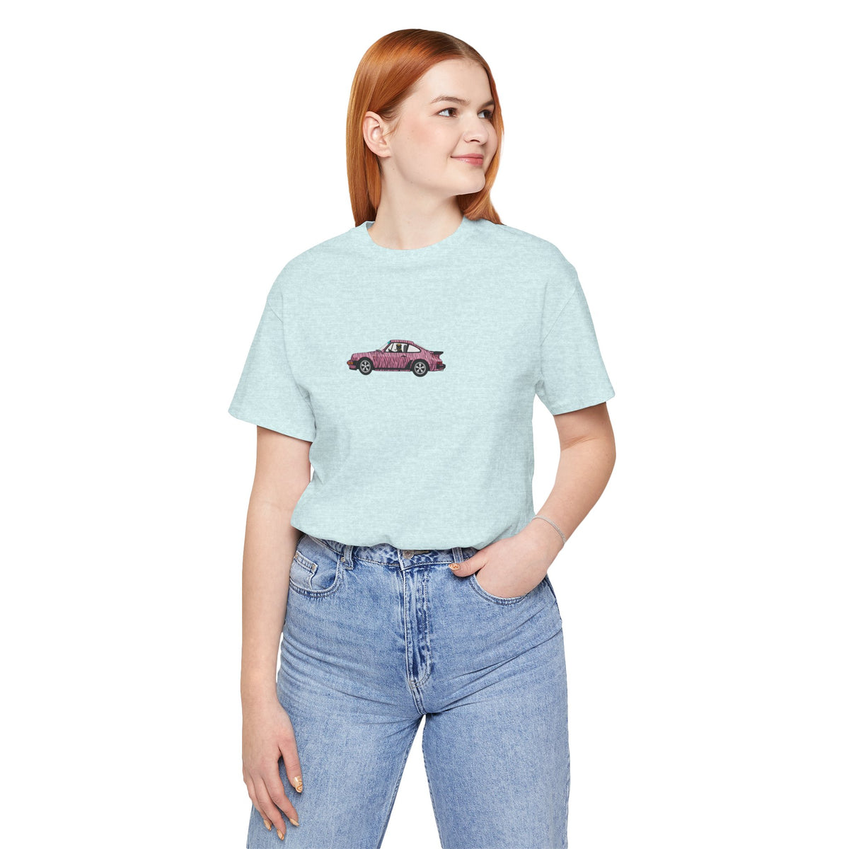 911 pink car unisex , high quality