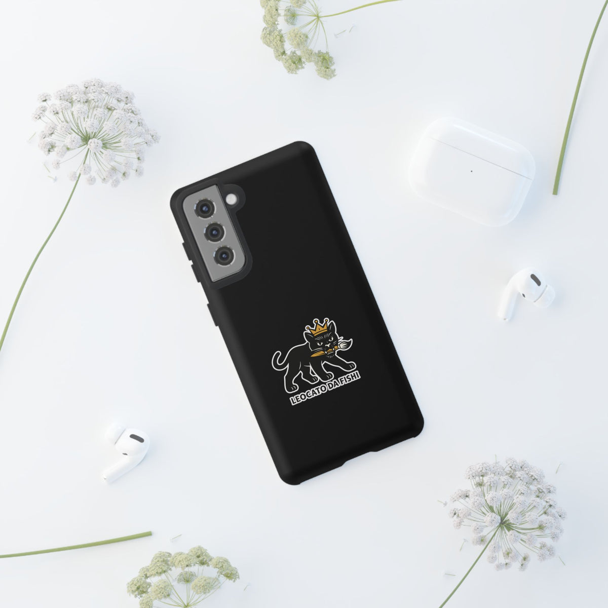 Tough Cases Phone Case, Unique Cat Design, Perfect for Animal Lovers, Gift for Birthdays, Fun Accessory for Everyday Use