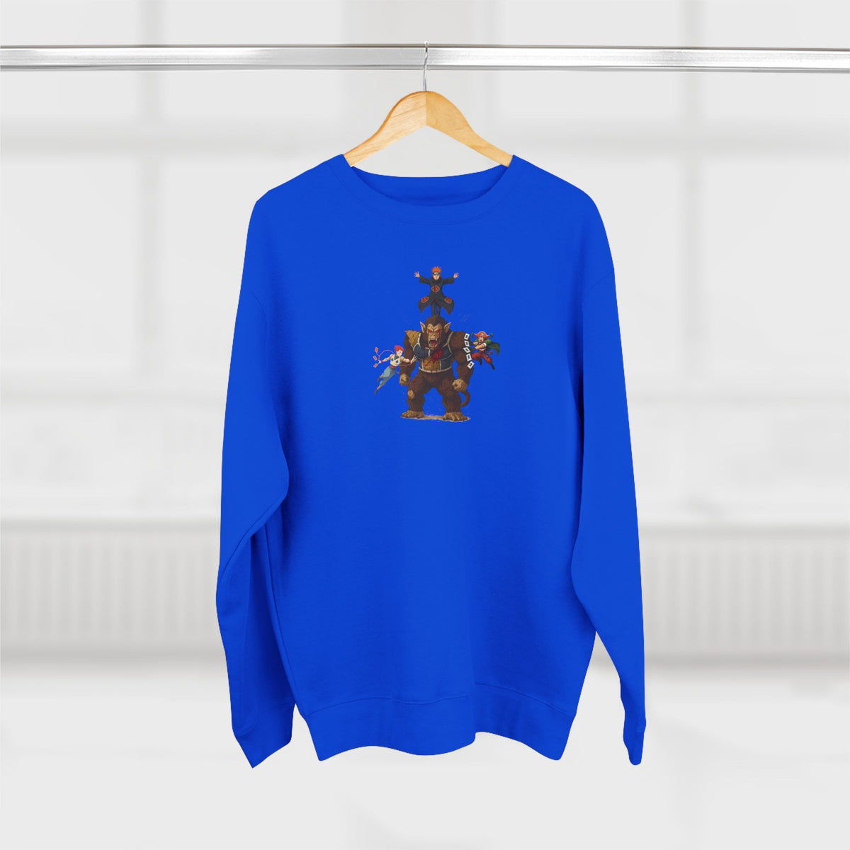 big fight Unisex Cartoon Sweatshirt with Fun Character Design, Graphic Sweatshirt for Fans, Cozy Gift for Birthdays, Casual Wear, Unique Apparel