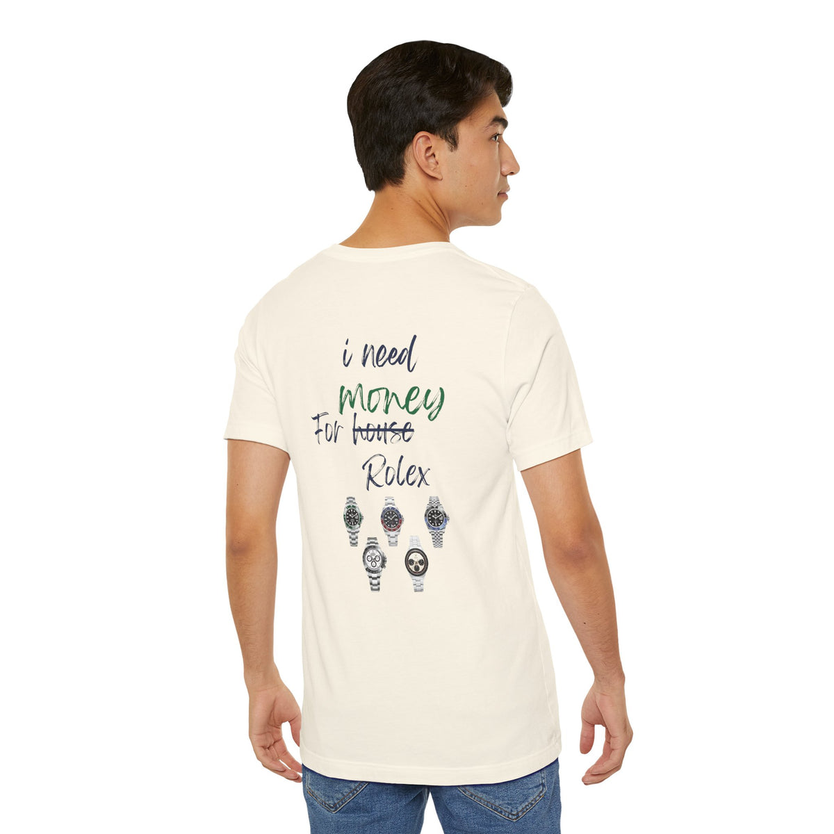 i need money for rolex  Graphic Tee, Casual Summer Shirt, Marine Life T-Shirt, Gift for Sea Lovers,  high quality