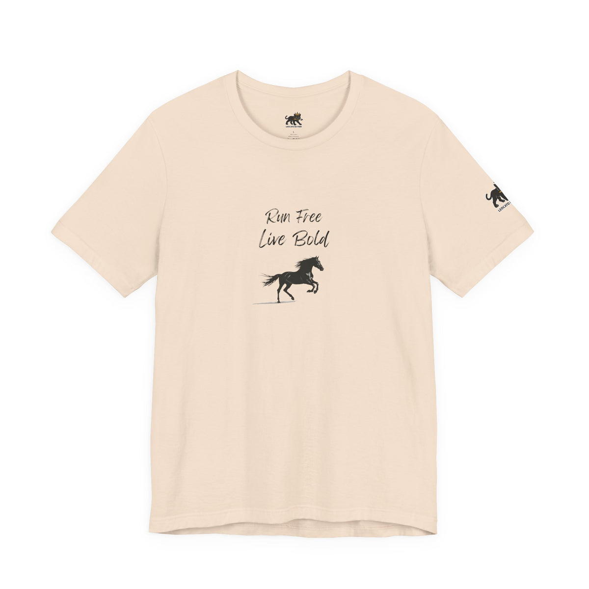 run free live bold Graphic Tee, Casual Summer Shirt, Marine Life T-Shirt, Gift for Sea Lovers,  high quality