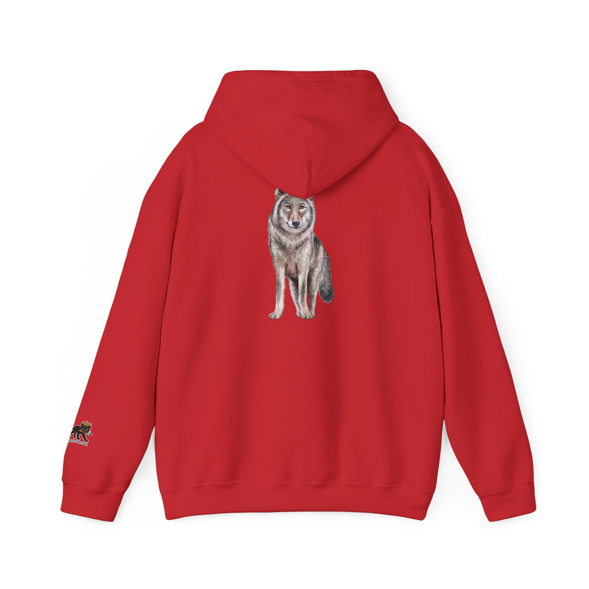 Wolf Hooded Sweatshirt, Unisex Casual Hoodie,