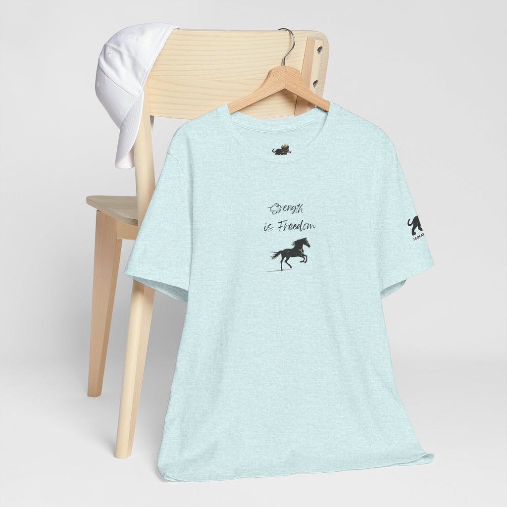 strength is freedom Graphic Tee, Casual Summer Shirt, Marine Life T-Shirt, Gift for Sea Lovers,  high quality