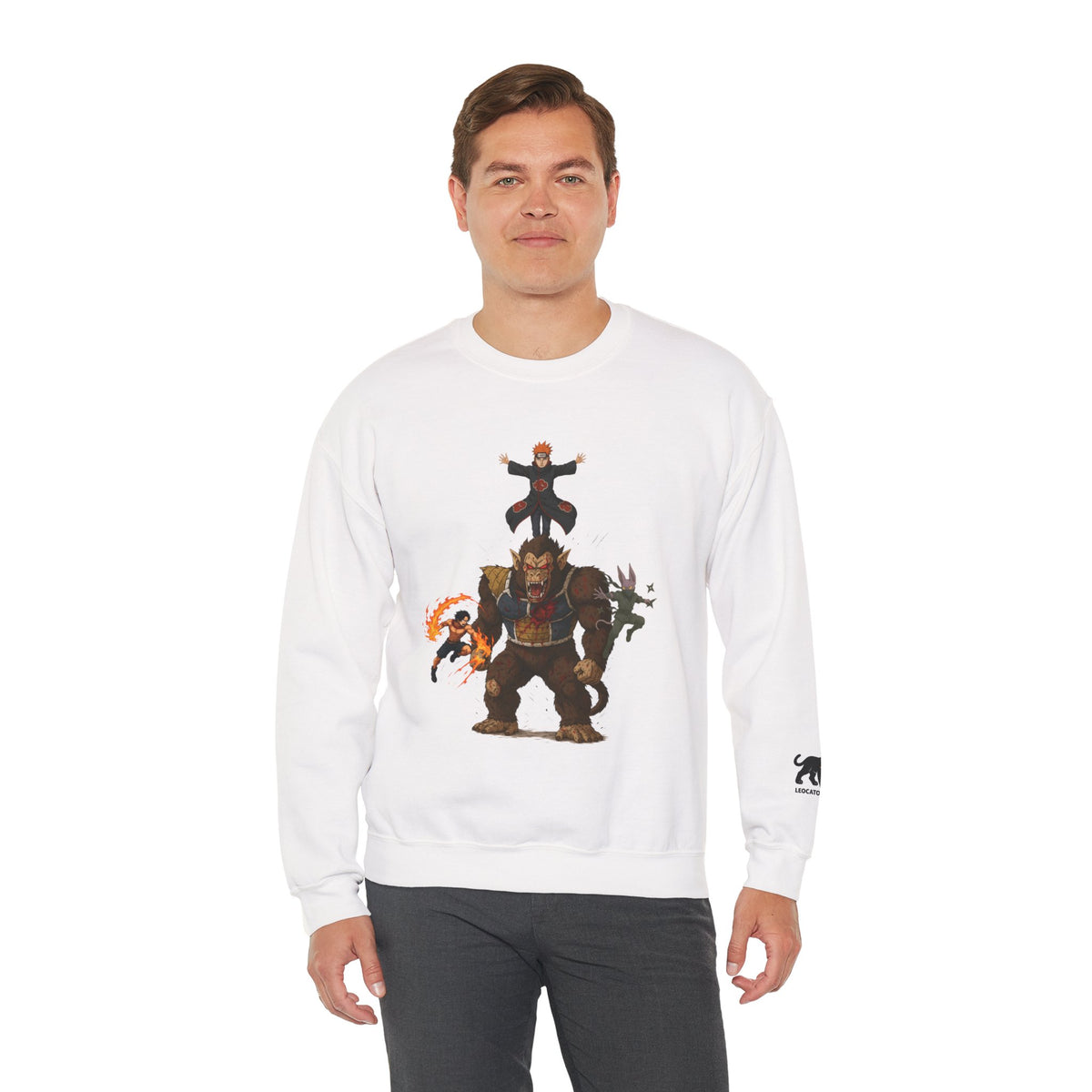 fight pain , nothing ends without pain Unisex Heavy Blend™ Crewneck Sweatshirt , high quality