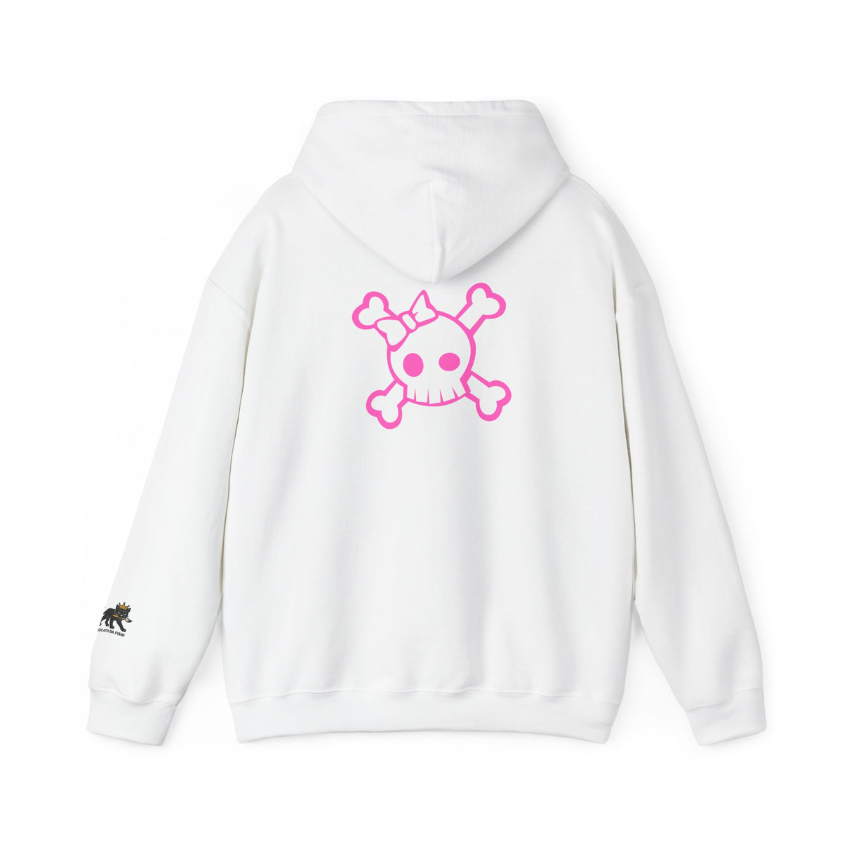 skull pink  Hooded Sweatshirt,