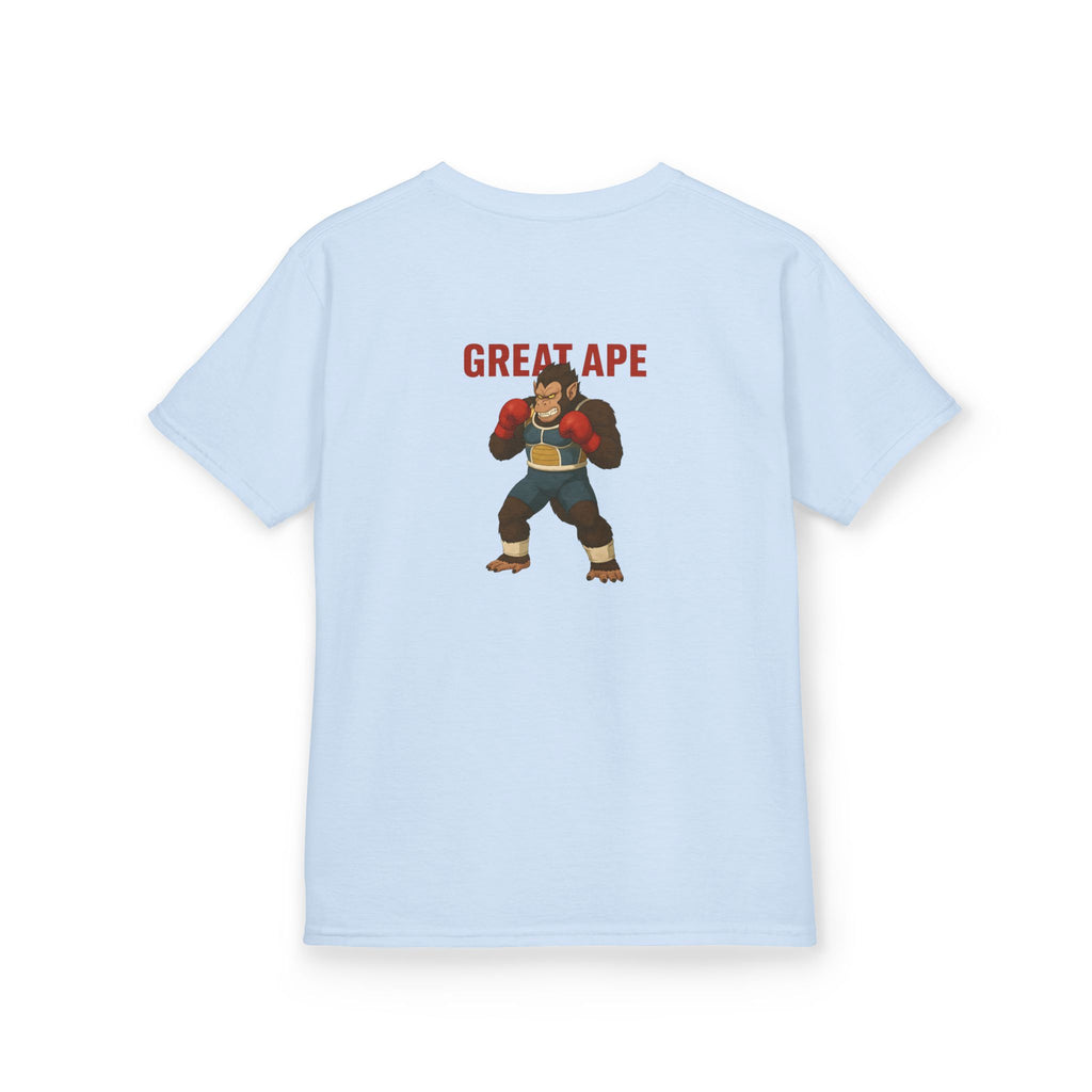 Kids Graphic Tee with Great Ape Design, Fun T-Shirt for Boys Girls, Cartoon Shirt, Birthday Gift, Playtime Apparel