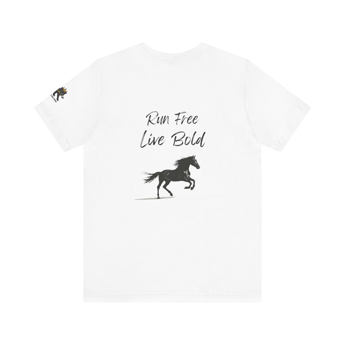 run free live bold Graphic Tee, Casual Summer Shirt, Marine Life T-Shirt, Gift for Sea Lovers,  high quality