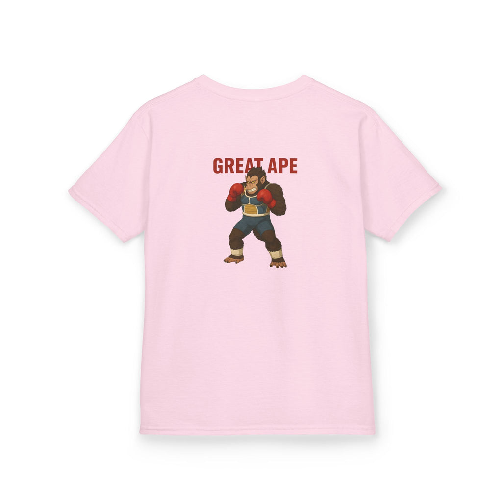 Kids Graphic Tee with Great Ape Design, Fun T-Shirt for Boys Girls, Cartoon Shirt, Birthday Gift, Playtime Apparel