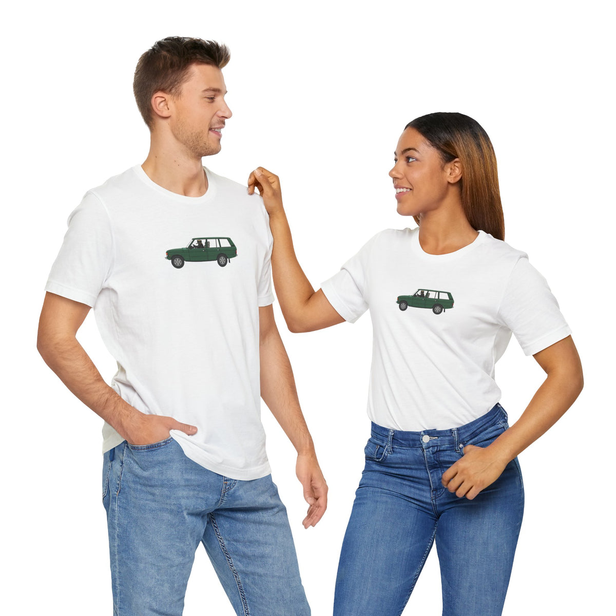 green land rover classic car Stylish , high quality