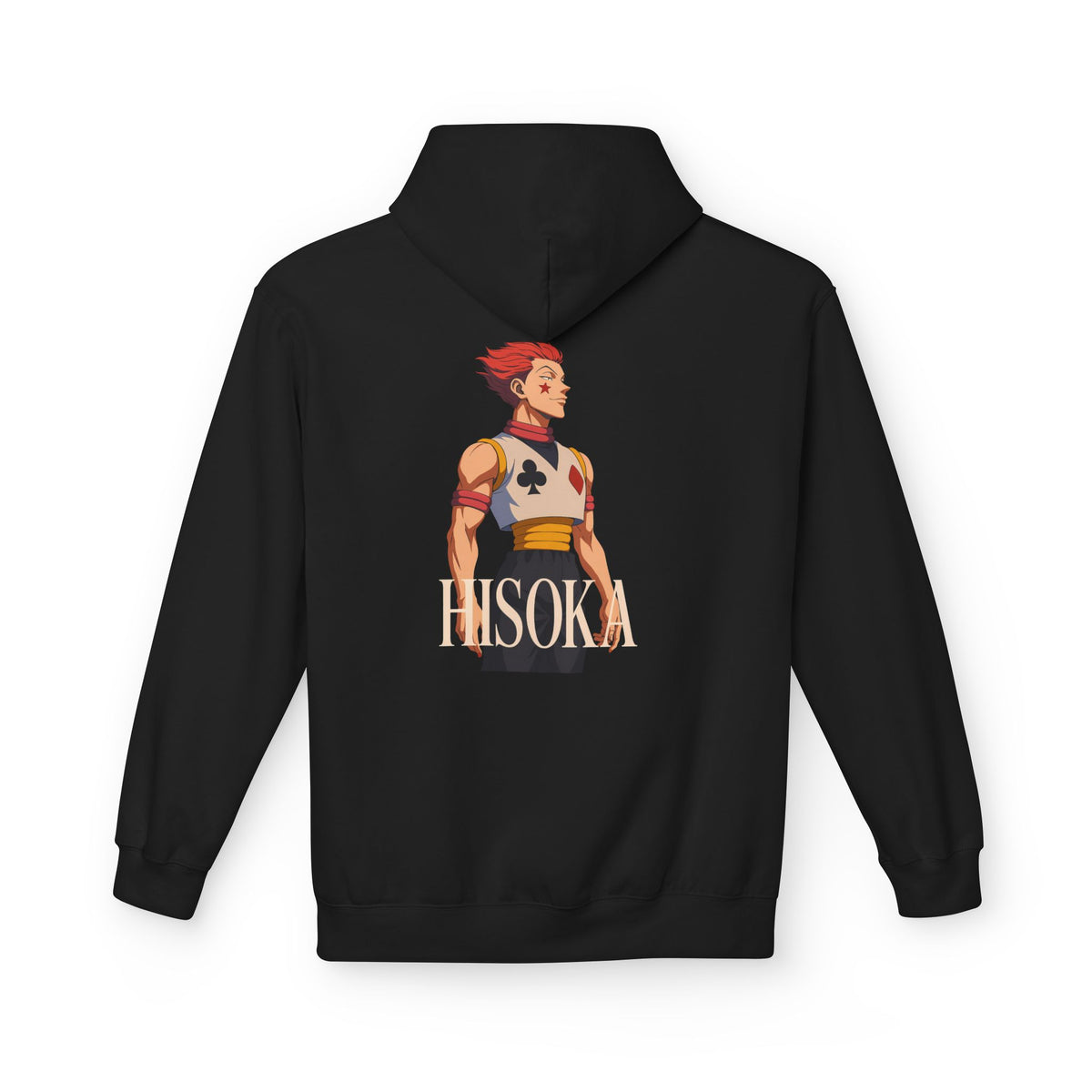 Stylish Hisoka Hoodie, Soft Unisex Fleece Sweatshirt, Trendy Anime Apparel, Cosplay Gift for Fans, Comfortable Streetwear