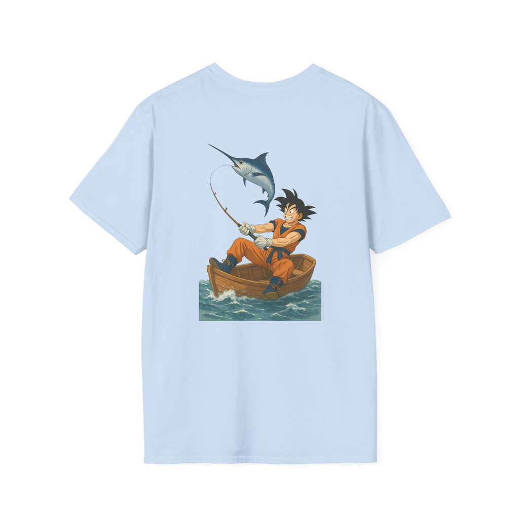 Fishing goku Unisex T-Shirt, Casual Wear, Gift for Fishermen, Outdoor Adventure Shirt, Summer Apparel, Fishing Enthusiast Tee