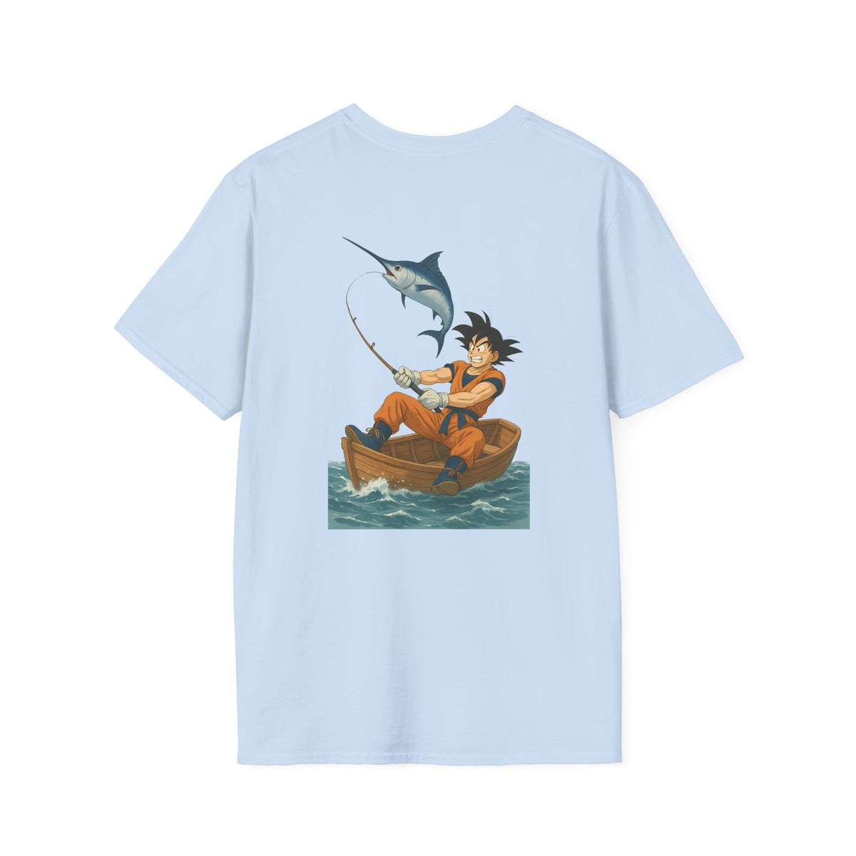 Fishing goku Unisex T-Shirt, Casual Wear, Gift for Fishermen, Outdoor Adventure Shirt, Summer Apparel, Fishing Enthusiast Tee