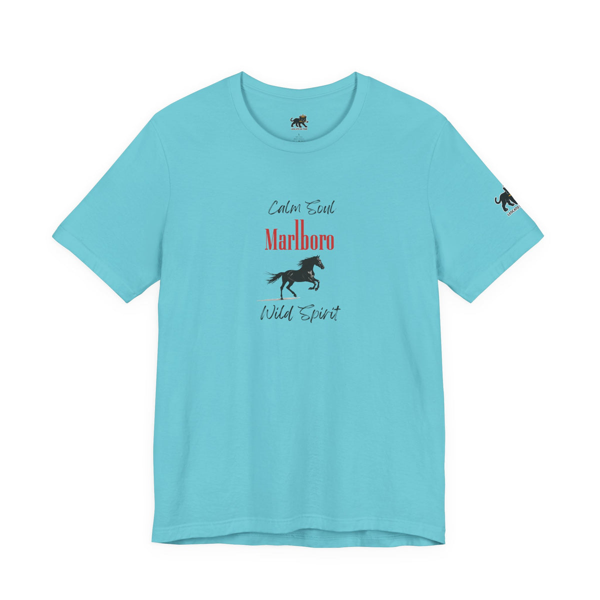 calm soul wild spirit Graphic Tee, Casual Summer Shirt, Marine Life T-Shirt, Gift for Sea Lovers,  high quality