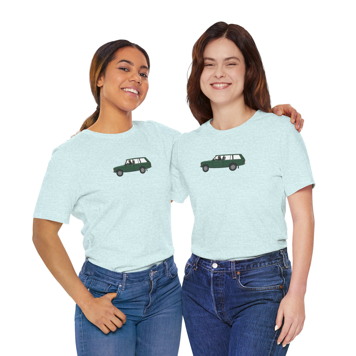 green land rover classic car Stylish , high quality