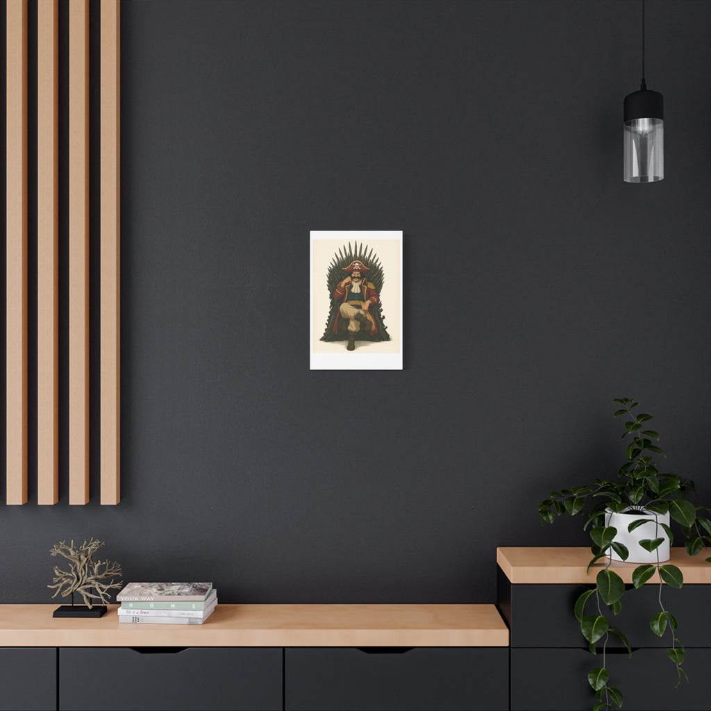 king of the thrones Wall Art, Matte Canvas Print, Home Decor, Sports Gift, Athletic Wall Decor, Gym Decoration