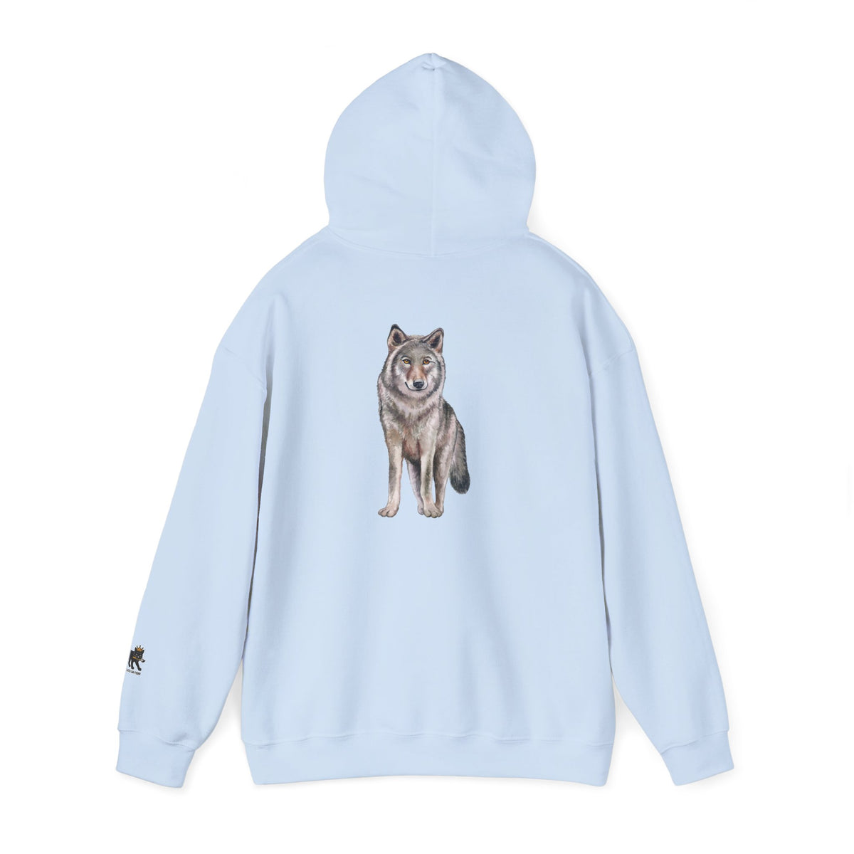 Wolf Hooded Sweatshirt, Unisex Casual Hoodie,