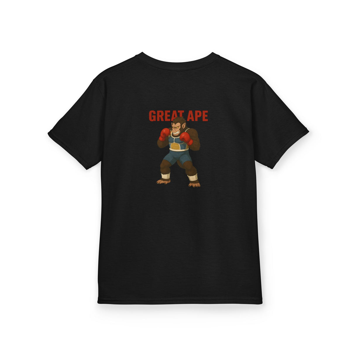 Kids Graphic Tee with Great Ape Design, Fun T-Shirt for Boys Girls, Cartoon Shirt, Birthday Gift, Playtime Apparel