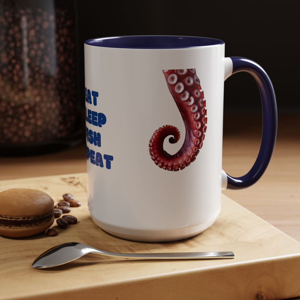 fishing time 6 Coffee Mug (11, 15oz)
