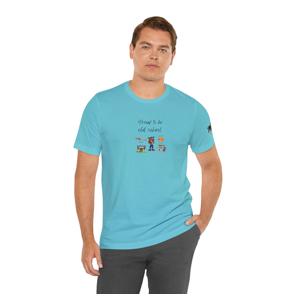 proud to be old school   Graphic Tee, Casual Summer Shirt, Marine Life T-Shirt, Gift for Sea Lovers,  high quality