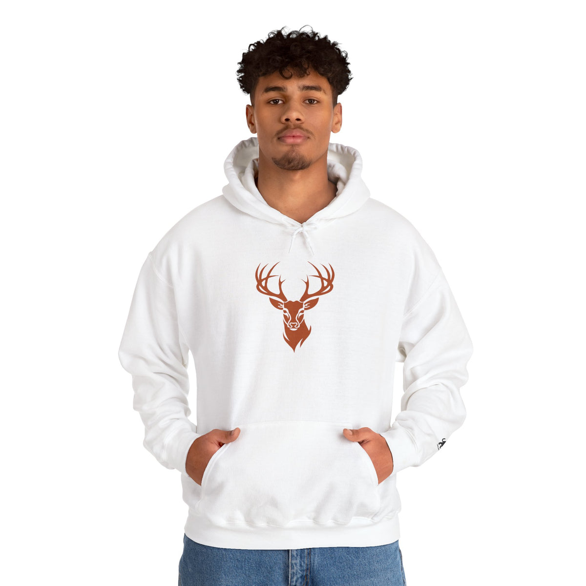 deer head Hooded Sweatshirt, Unisex Casual Hoodie