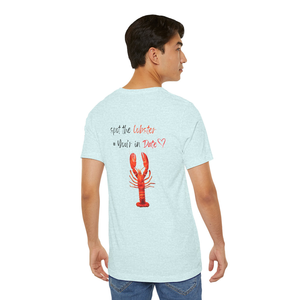spot the  lobster your in date Graphic Tee, Casual Summer Shirt, Marine Life T-Shirt, Gift for Sea Lovers,  high quality