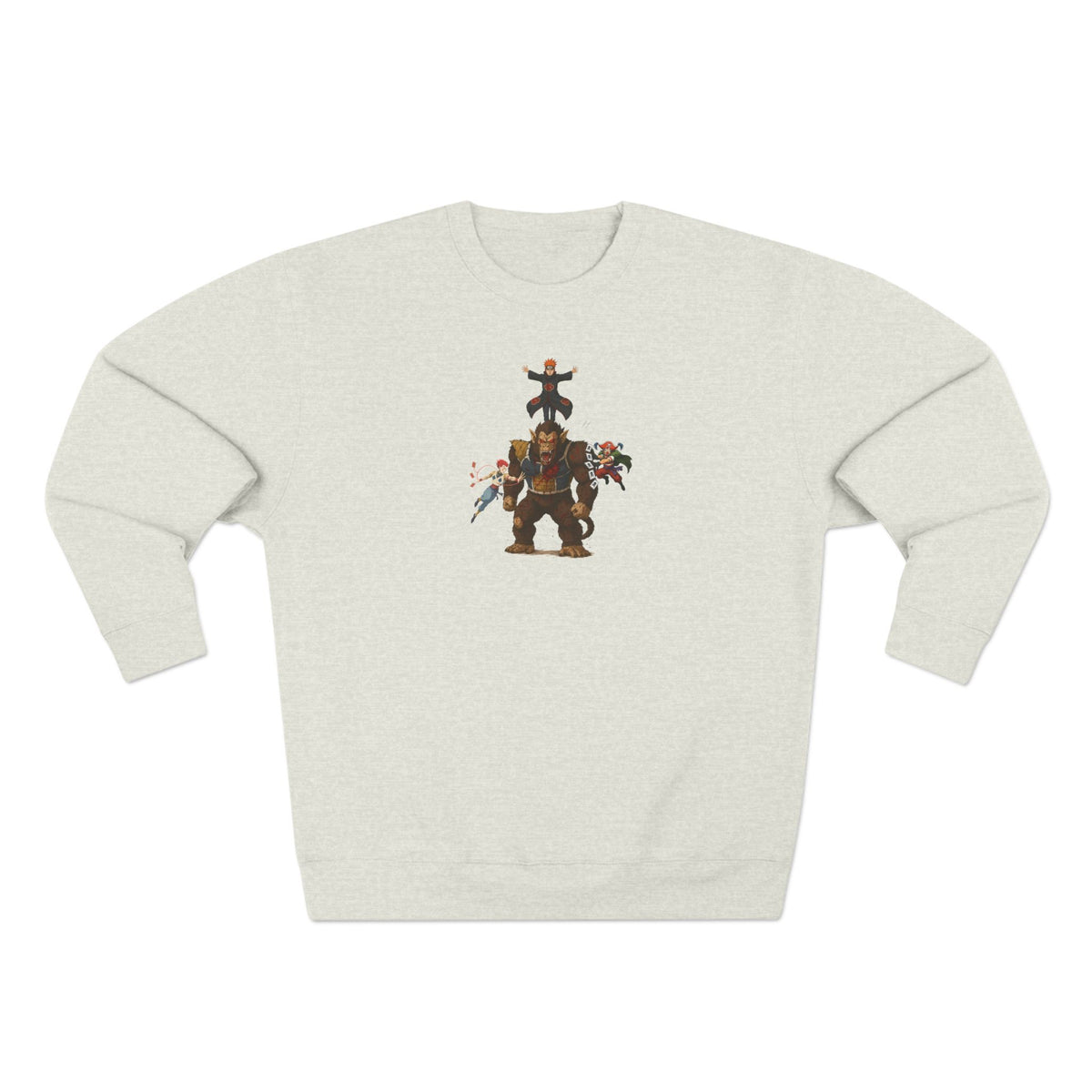 big fight Unisex Cartoon Sweatshirt with Fun Character Design, Graphic Sweatshirt for Fans, Cozy Gift for Birthdays, Casual Wear, Unique Apparel