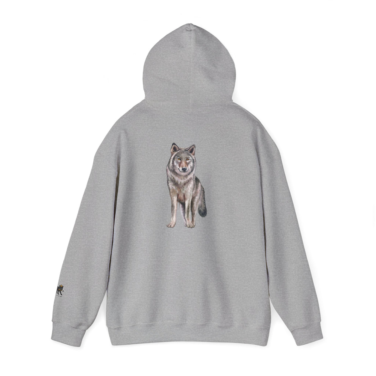 Wolf Hooded Sweatshirt, Unisex Casual Hoodie,