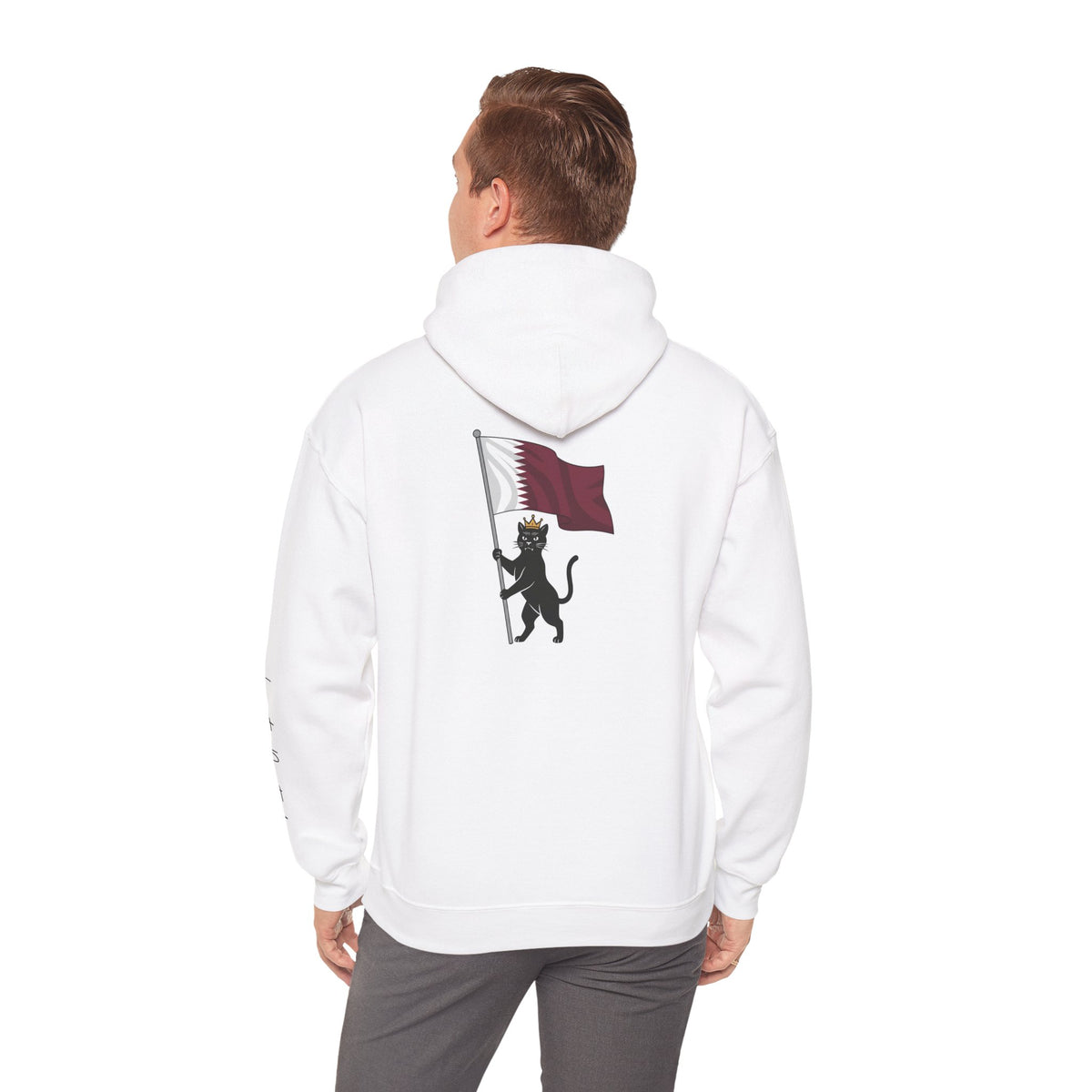 Qatar flag hoodie ,