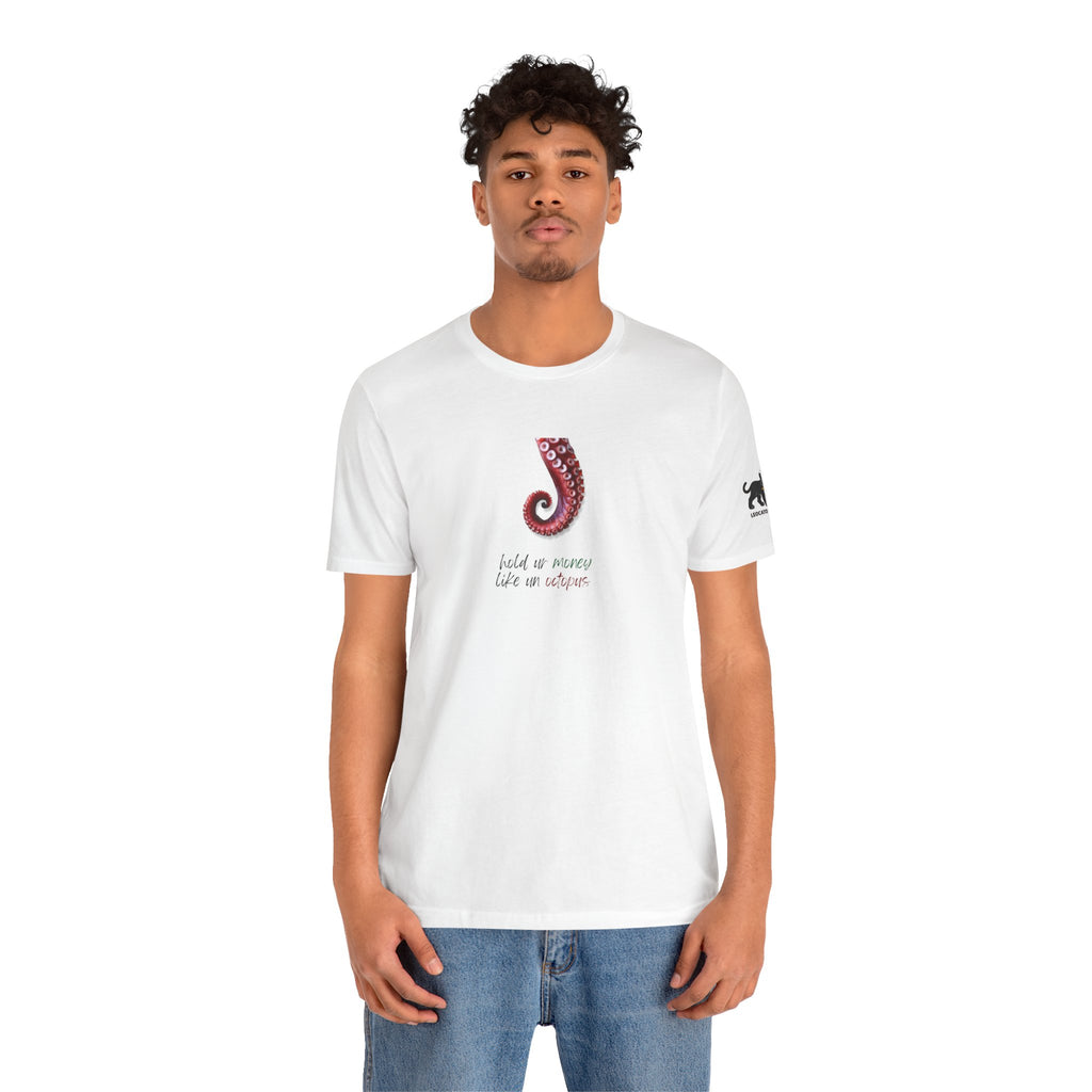 hold ur money like an octopus  Graphic Tee, Casual Summer Shirt, Marine Life T-Shirt, Gift for Sea Lovers,  high quality