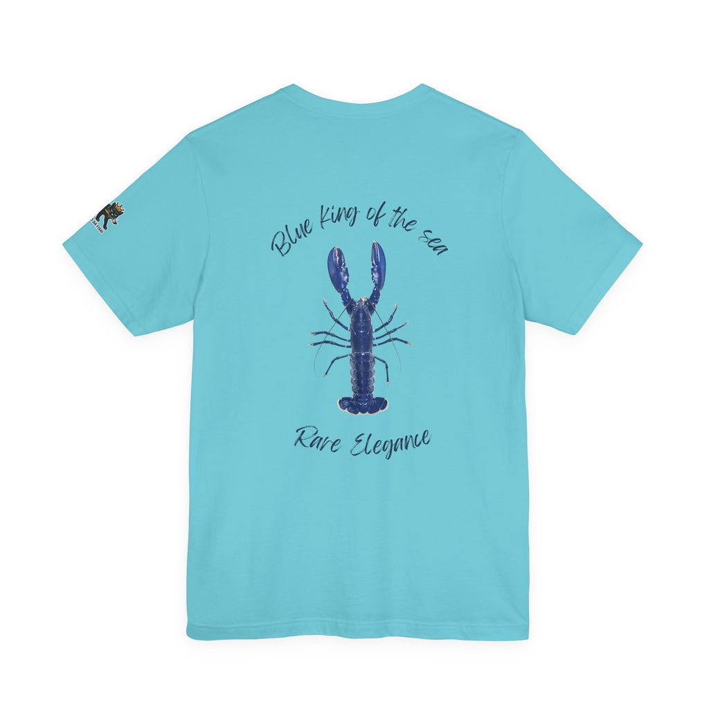 blue king of sea Lobster Graphic Tee, Casual Summer Shirt, Marine Life T-Shirt, Gift for Sea Lovers,  high quality