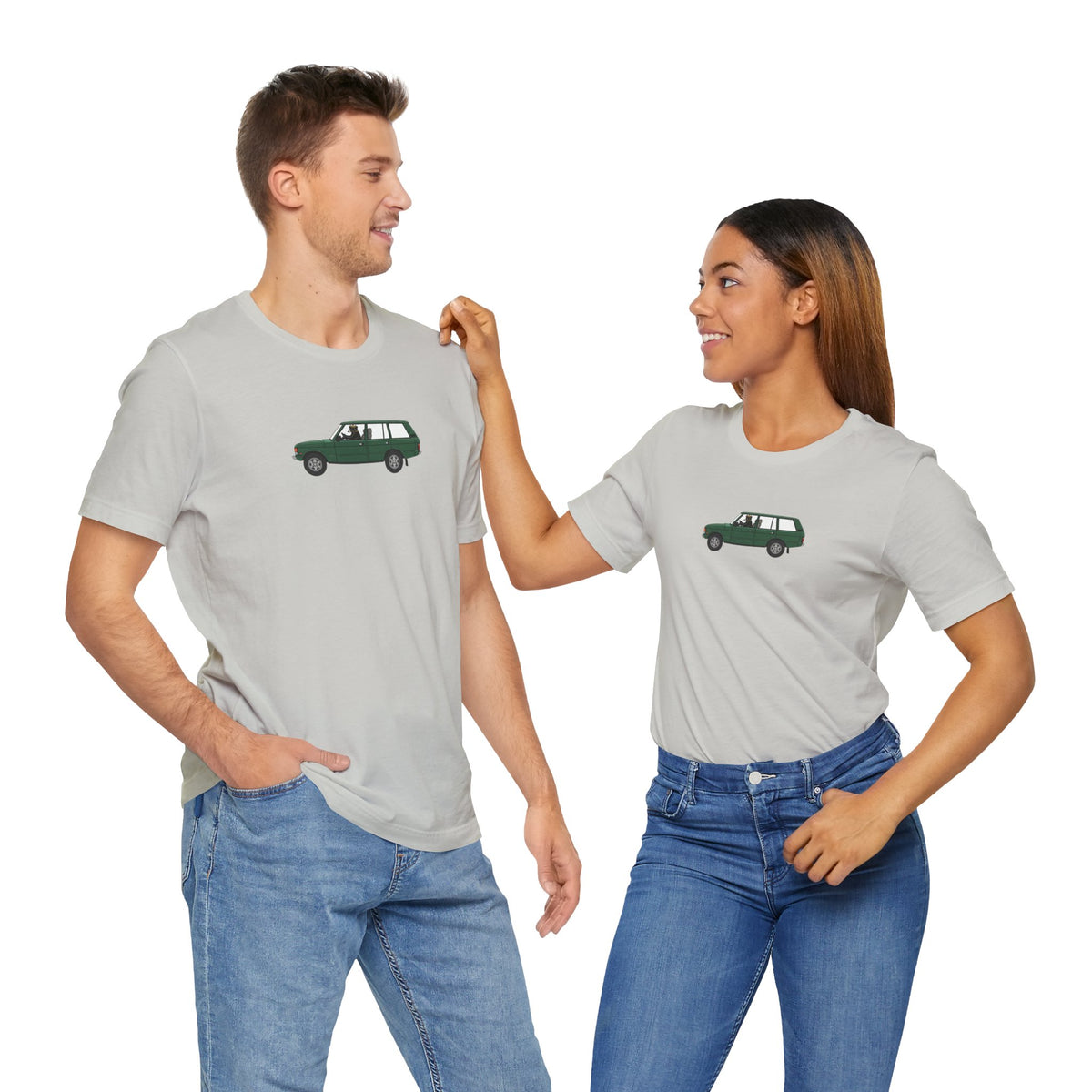 green land rover classic car Stylish , high quality