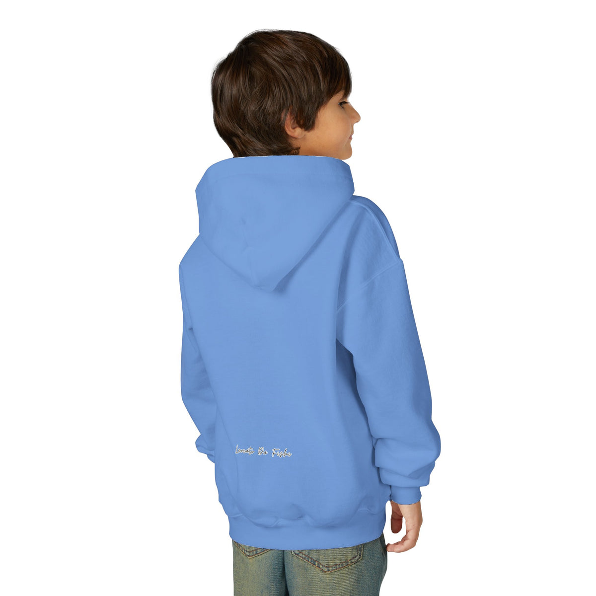 Youth Heavy Blend Hooded Sweatshirt with 'Leccato da Fish' Design - Cozy Gift for Teens, Memory Keepsake, Casual Wear, Birthday .