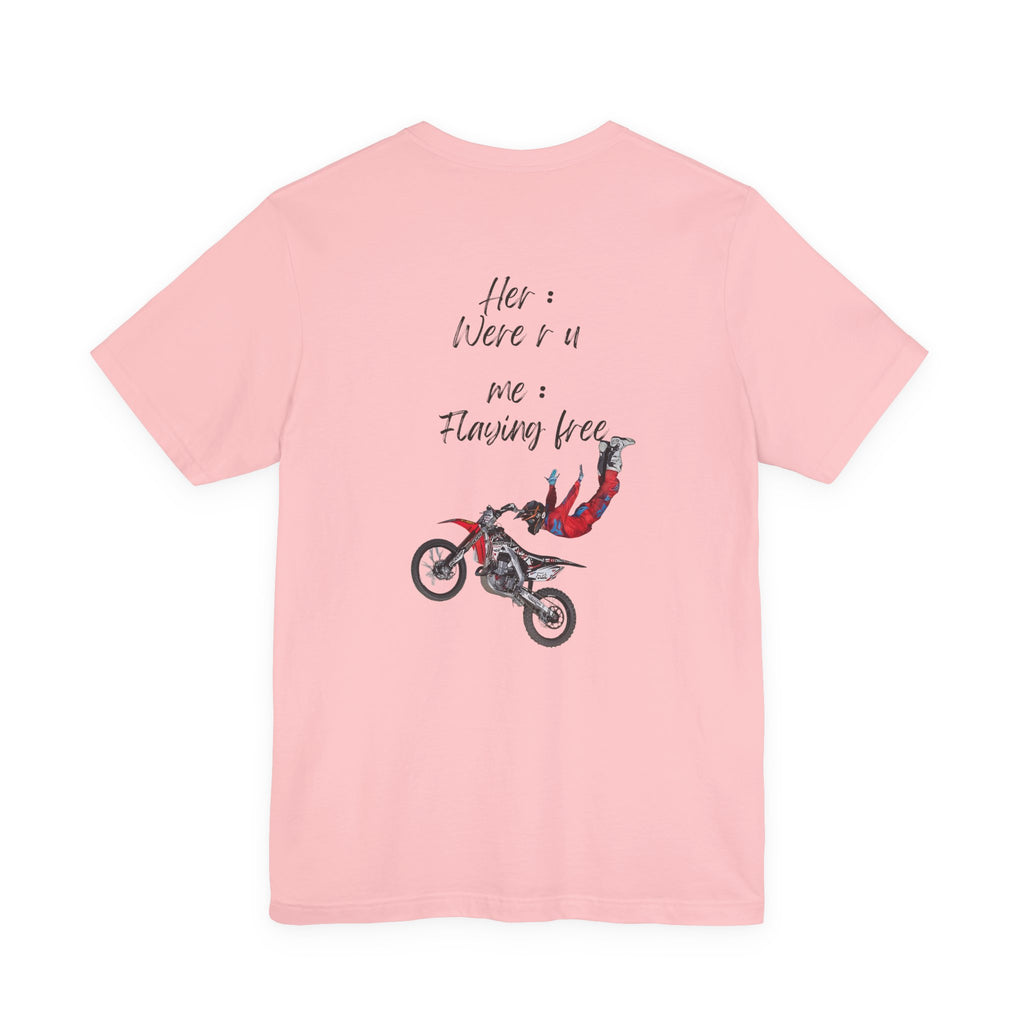 her where r u  ? me flaying free Graphic Tee, Casual Summer Shirt, Marine Life T-Shirt, Gift for Sea Lovers,  high quality
