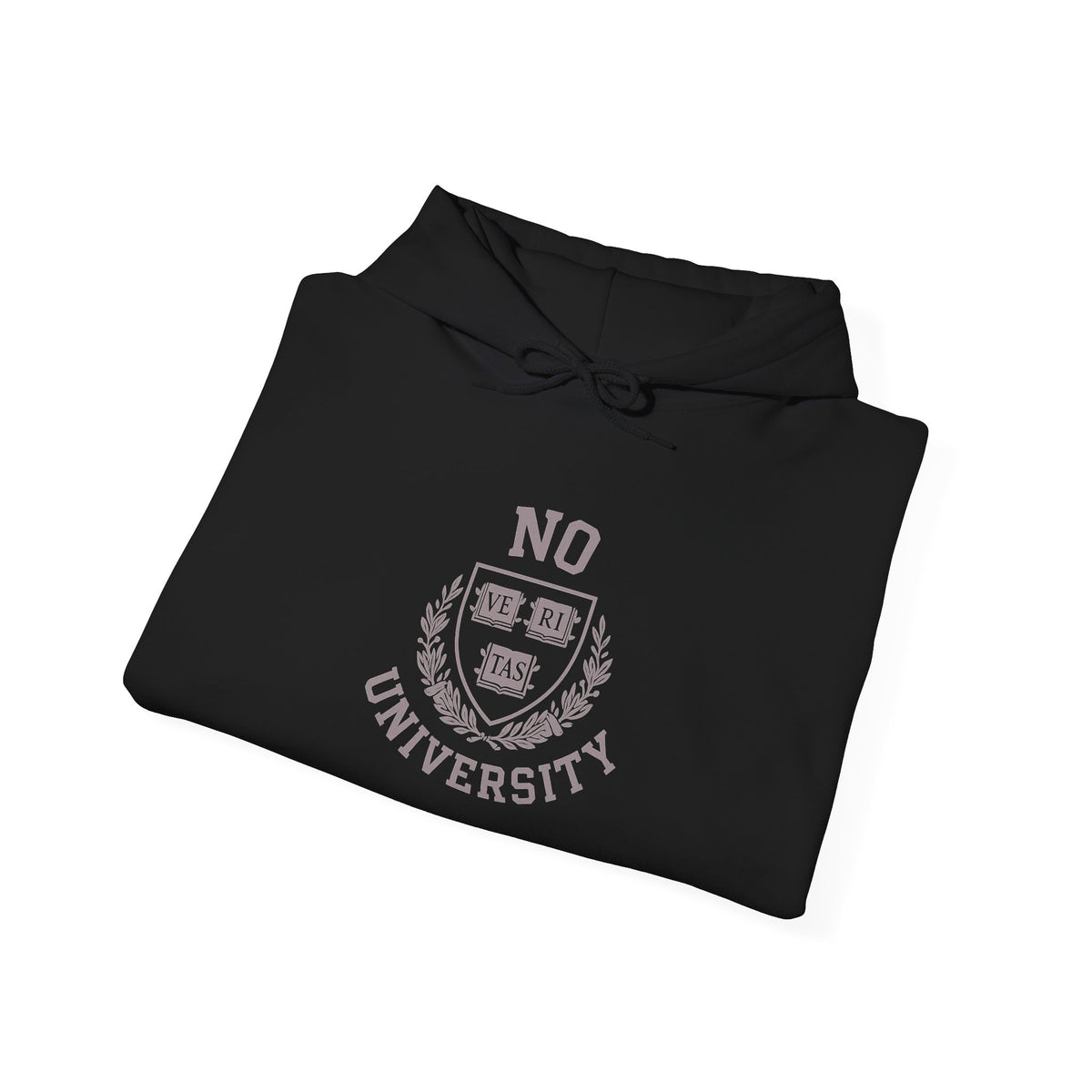 Unisex Hooded 'No University' , School Spirit