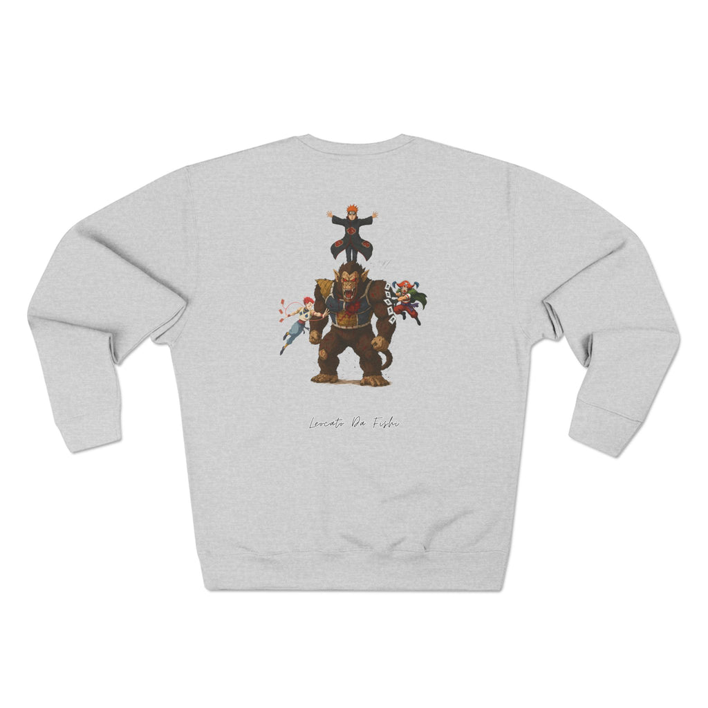 big fight Unisex Cartoon Sweatshirt with Fun Character Design, Graphic Sweatshirt for Fans, Cozy Gift for Birthdays, Casual Wear, Unique Apparel