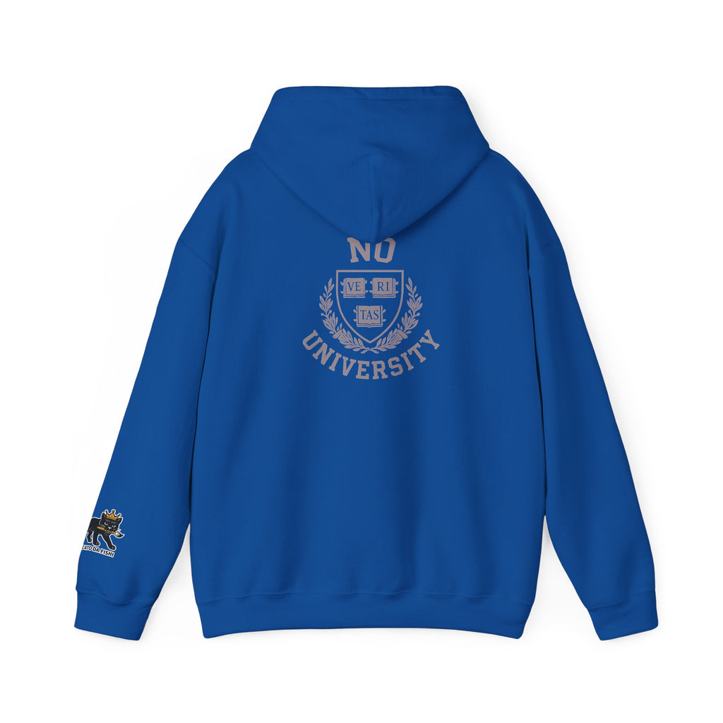 Unisex Hooded 'No University' , School Spirit