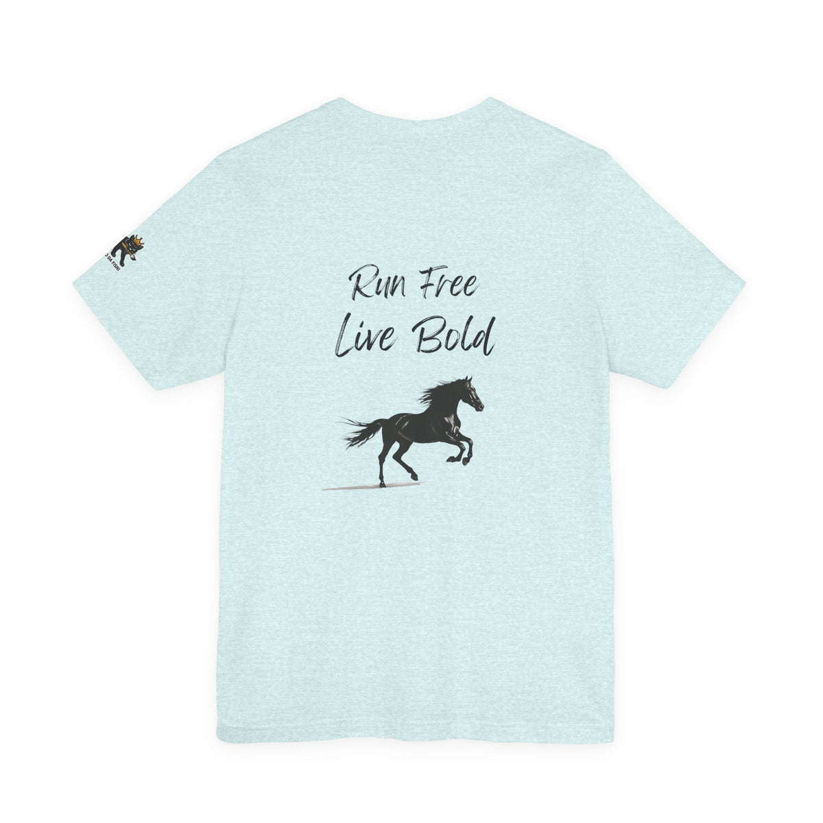 run free live bold Graphic Tee, Casual Summer Shirt, Marine Life T-Shirt, Gift for Sea Lovers,  high quality