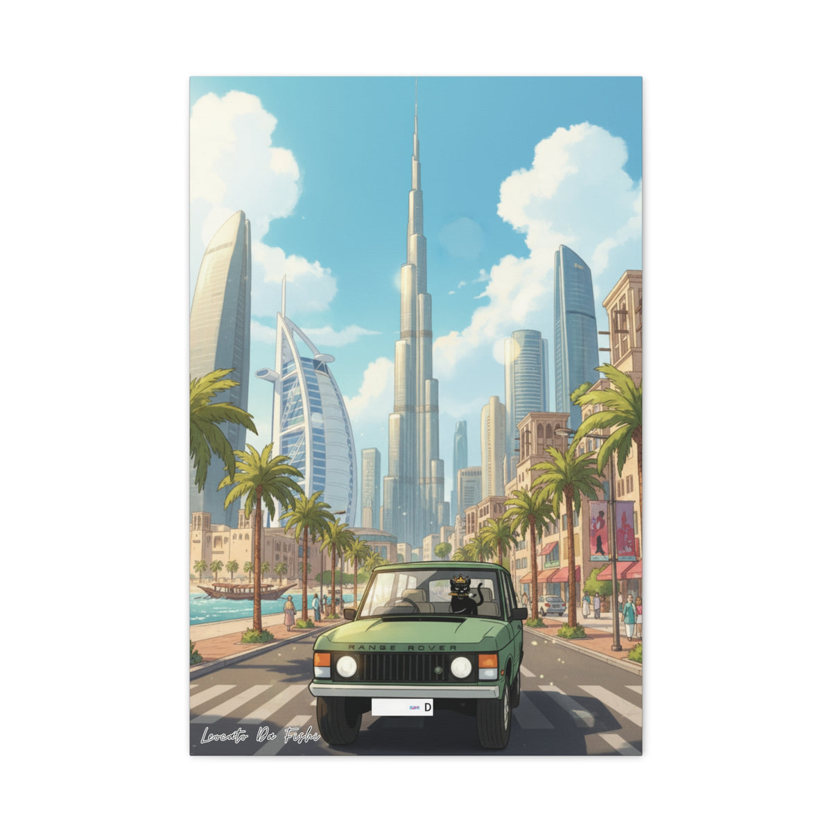 leocato da fishi in Dubai   Canvas Print, Wall Art Decor,