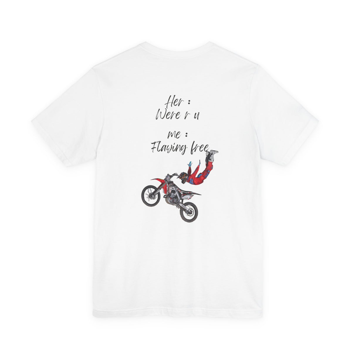 her where r u  ? me flaying free Graphic Tee, Casual Summer Shirt, Marine Life T-Shirt, Gift for Sea Lovers,  high quality