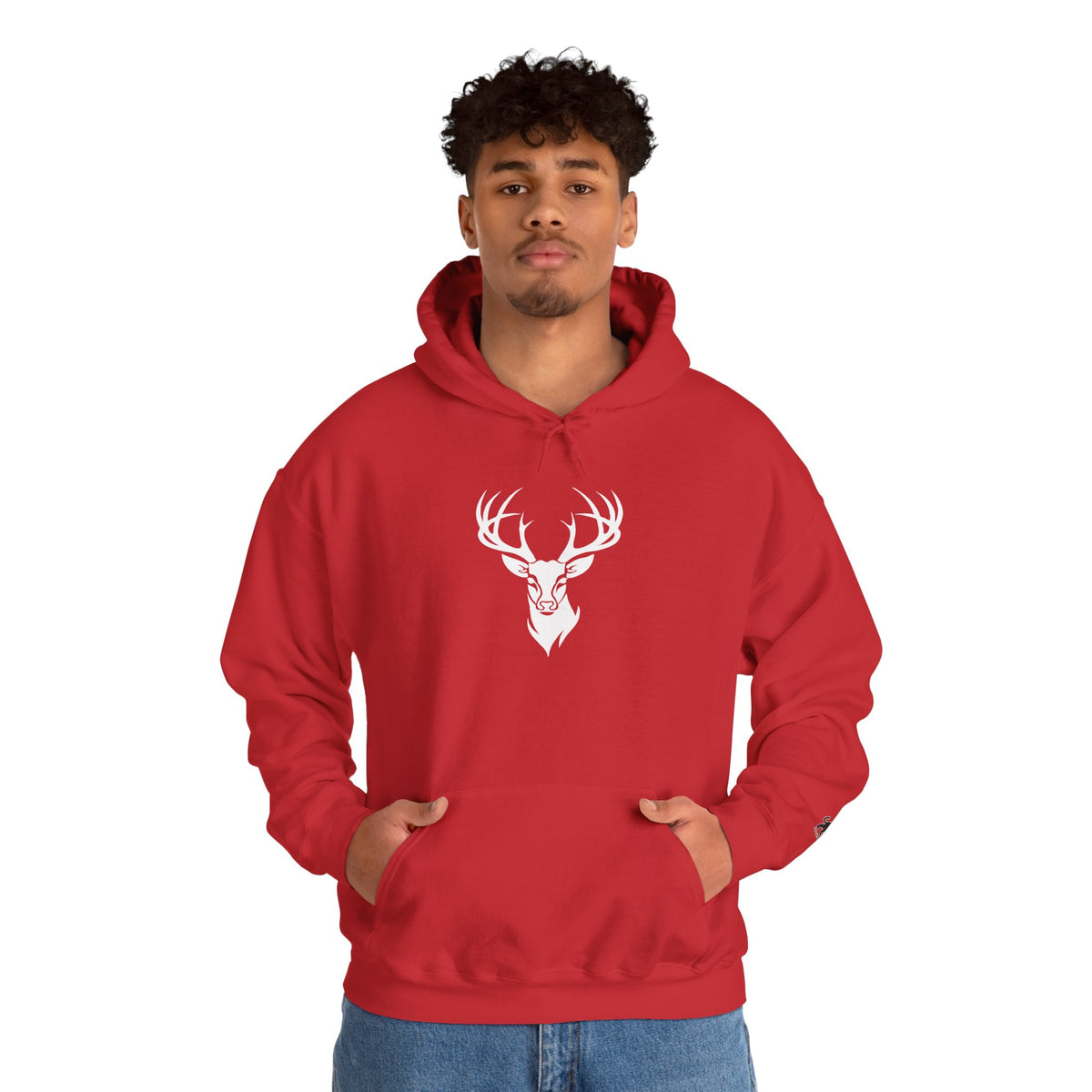 deer head Hooded Sweatshirt, Unisex Casual Hoodie